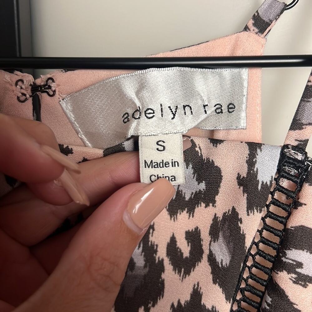 Adelyn Rae Cheetah Ruffle Dress Size Small - Picture 6 of 7